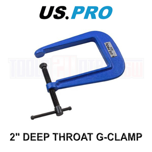 US PRO Tools 2″ x 3.5″ Deep Throat G-Clamp 50mm x 88mm 2672