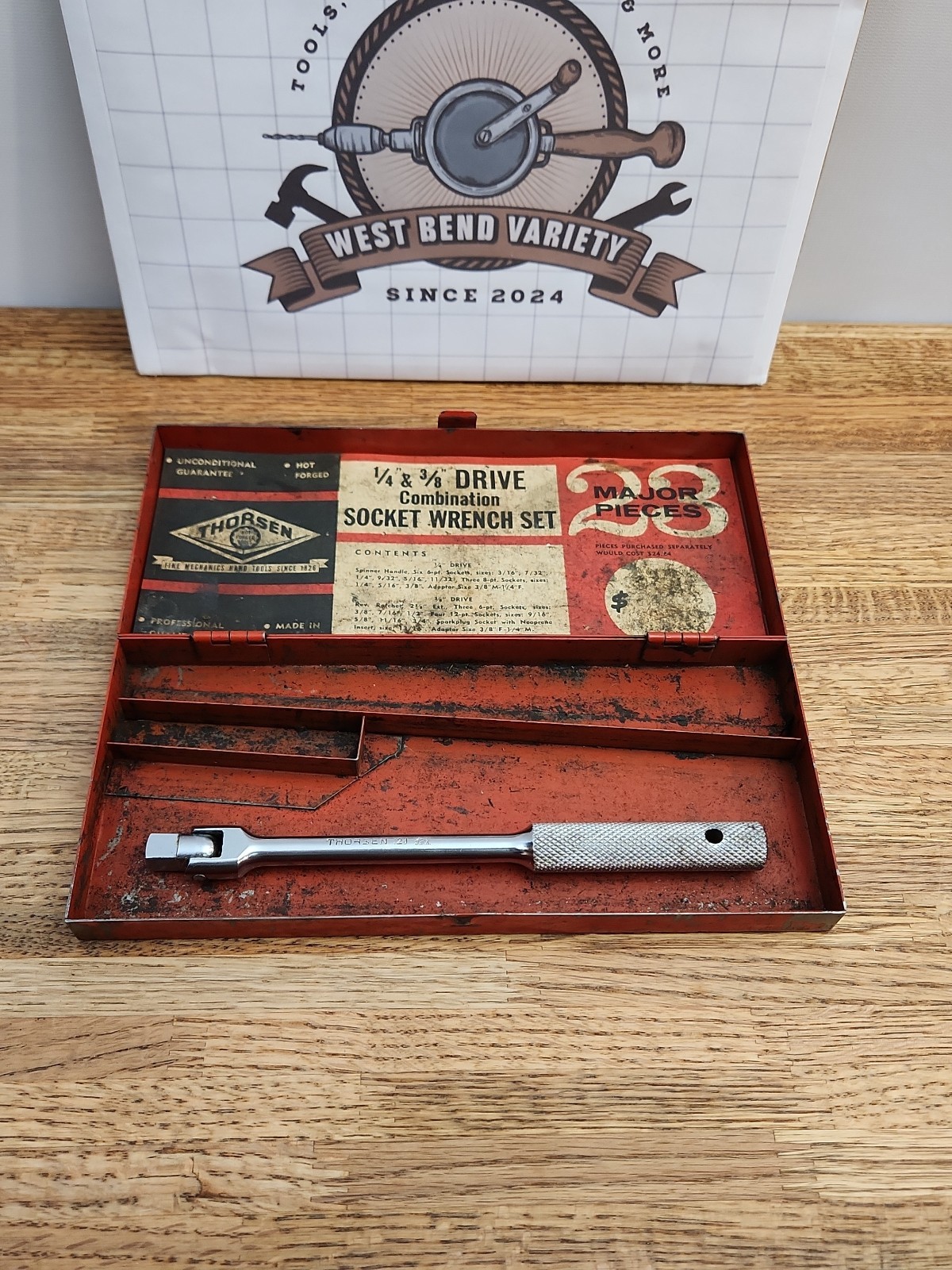 Thorsen Socket Wrench Set Red Box