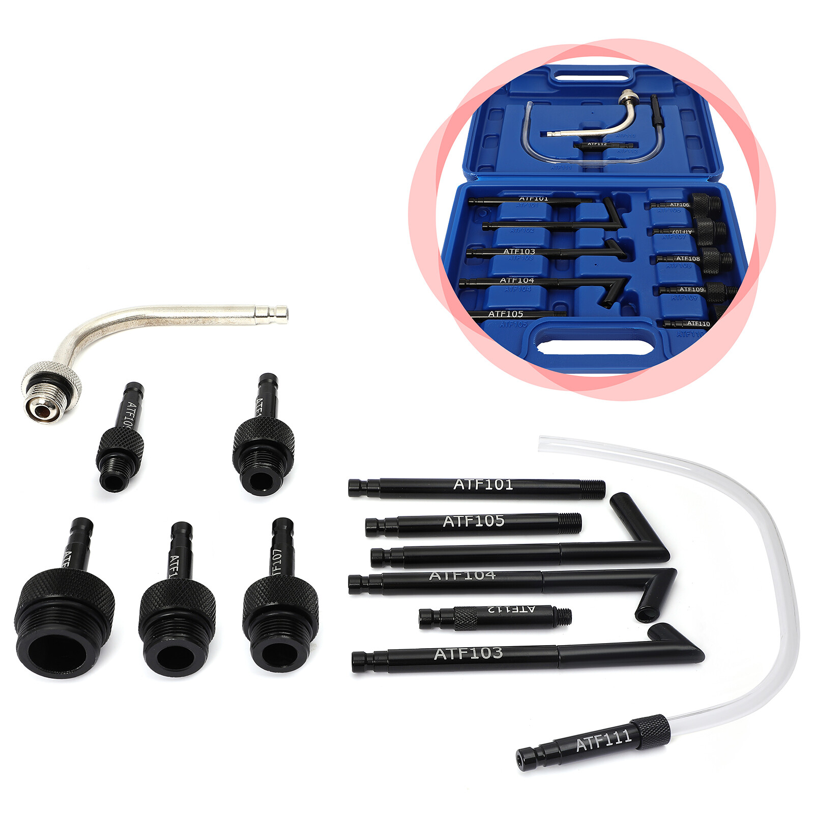 13Pcs Transmission Oil Refilling Refill Tool Kit Oil Filling Adaptor Set