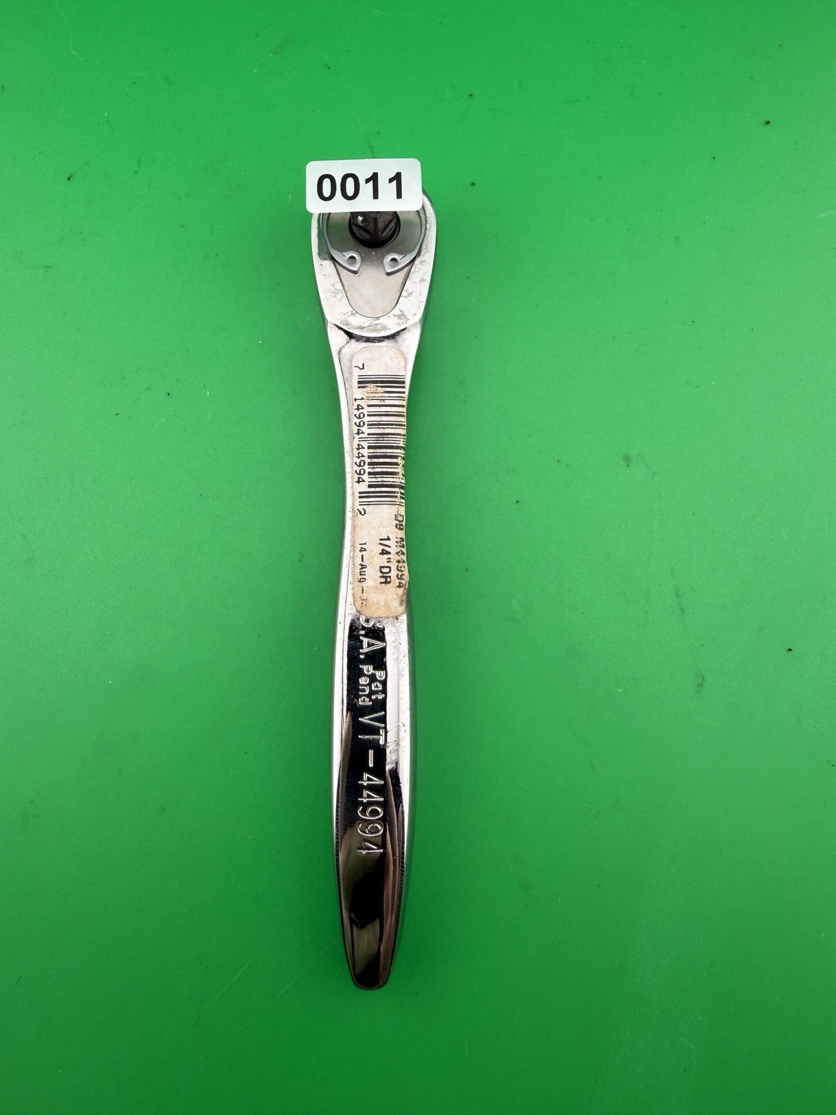 Sears Craftsman Vintage NOS 1/4″ Thin Profile Ratchet 44994 VT #11