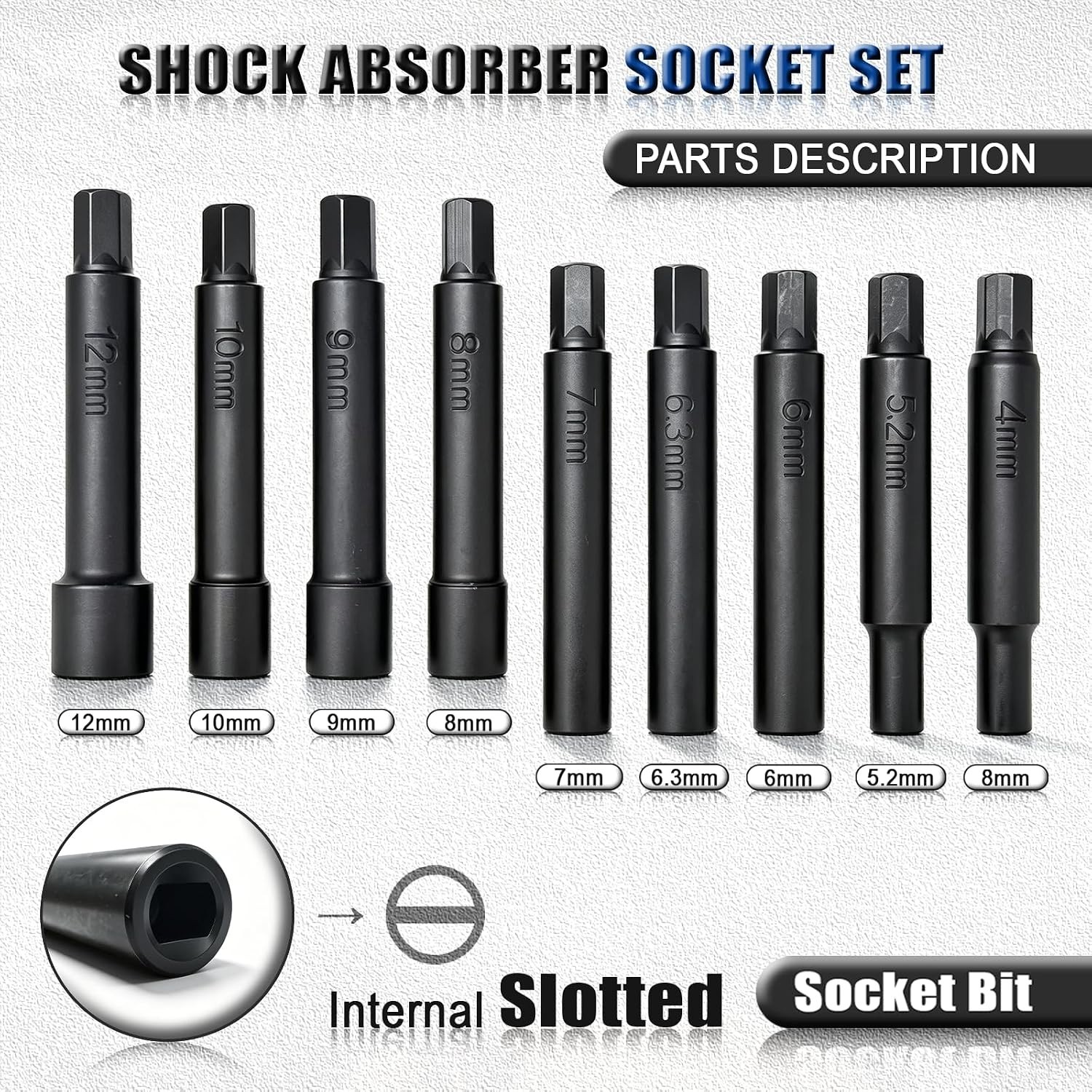 Shock Absorber Strut Nut Socket Set Master Suspension Strut Top Mount Nut Tools