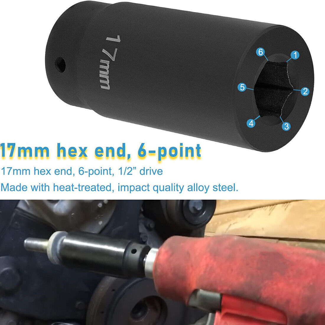 77060 17mm Harmonic Balancer Socket For Honda Engines Balancer Socket