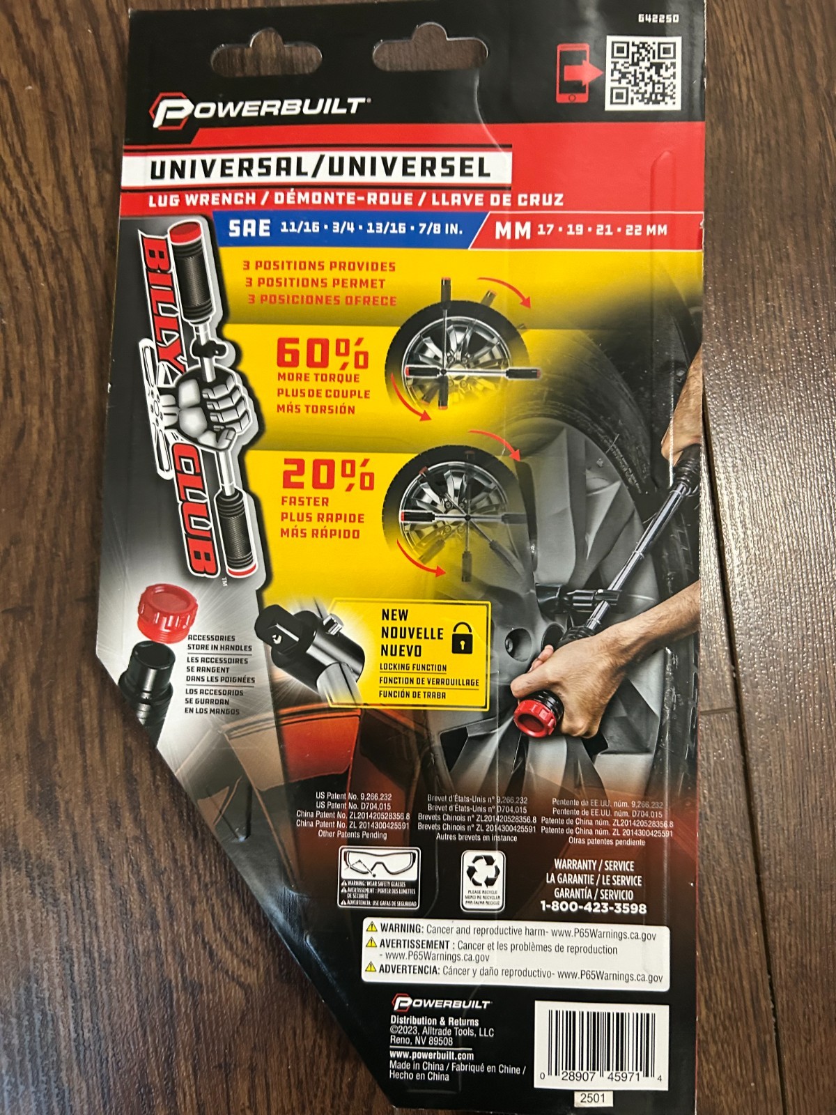 Powerbuilt Billy Club Universal Lug Wrench