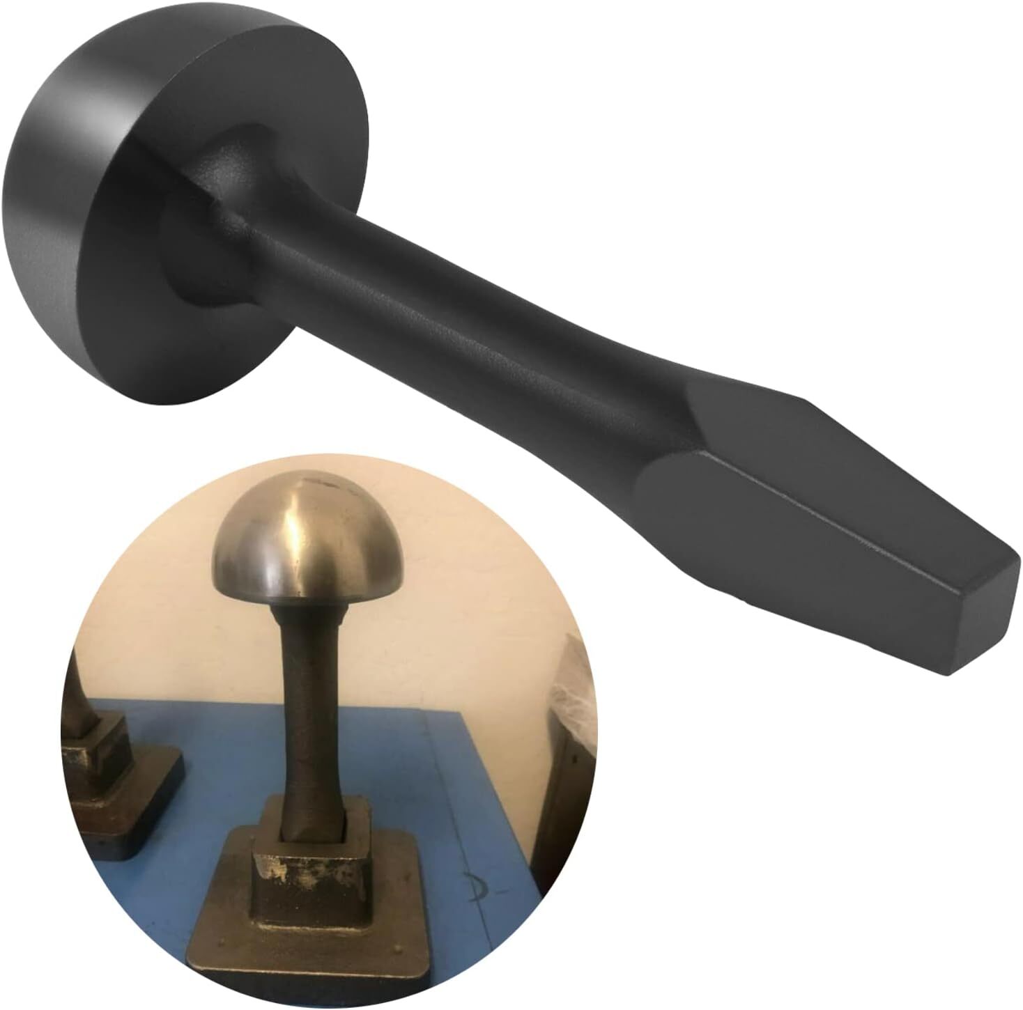 Blacksmith Tinsmith 4″ Mushroom Stake for Pexto Taper, Large Single Pexto Plate