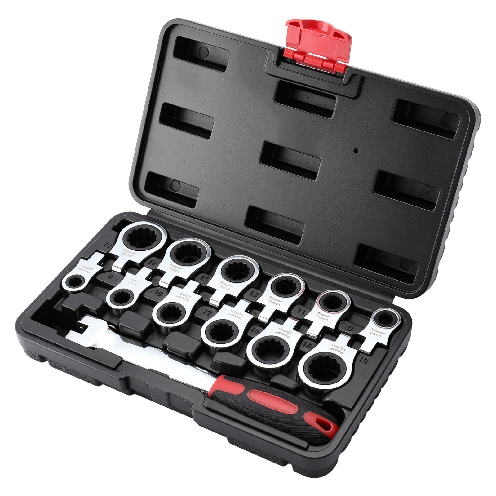 12 in 1 Universal Socket Wrench Multifunction 180° Rotating Head Spanner Tool US
