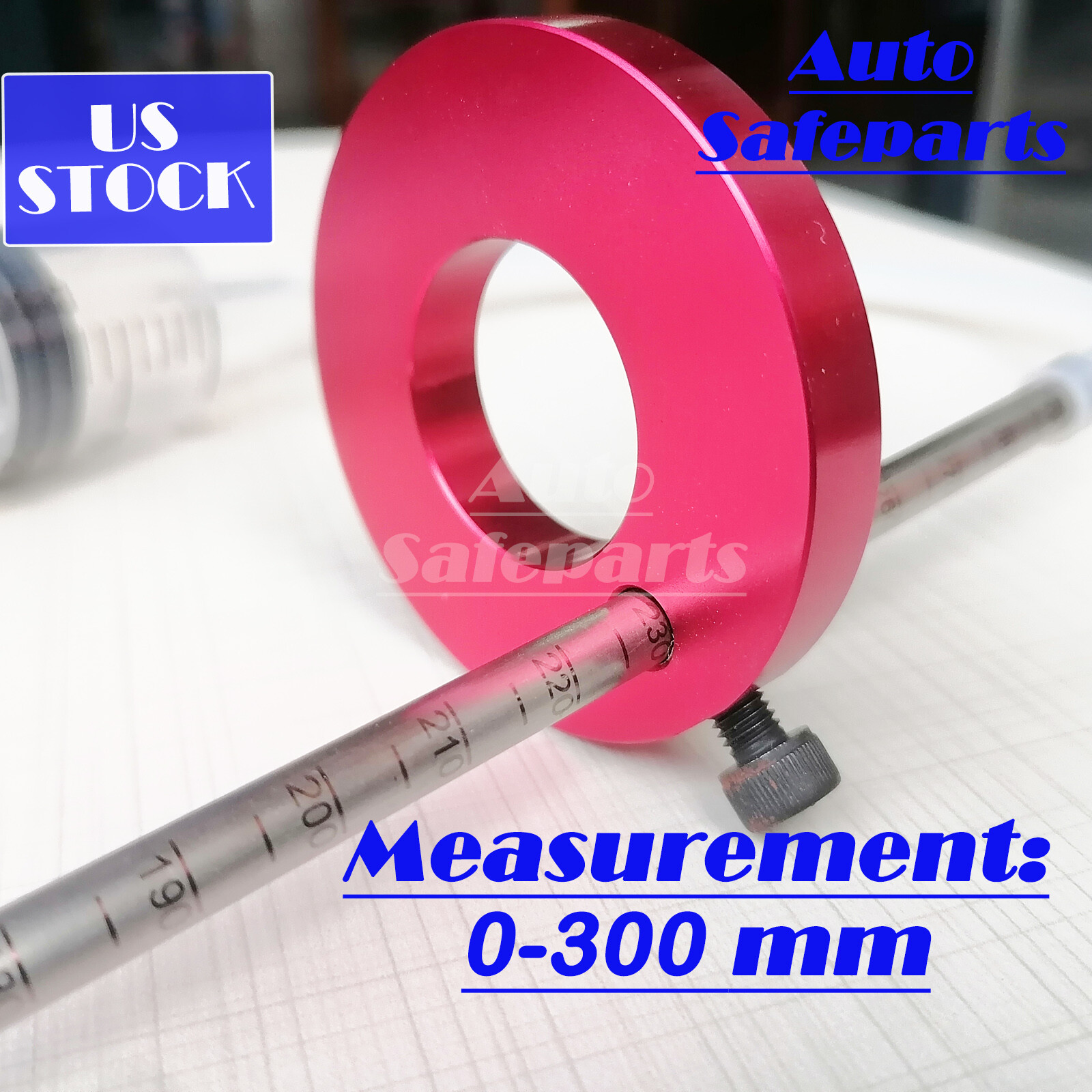 USA STOCK Forks Oil Level Gauge Front Suspension Tool for Motorcycle 0-300MM Red