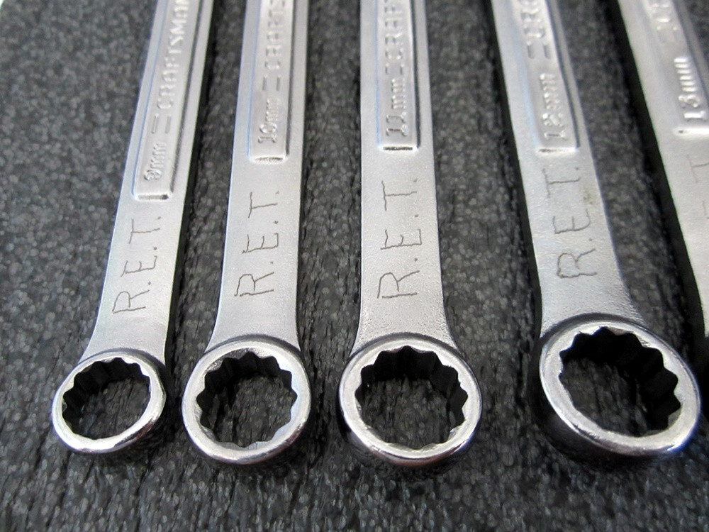 Vintage Craftsman 15pc Metric Combination Wrench Set 9mm to 25mm Made in USA