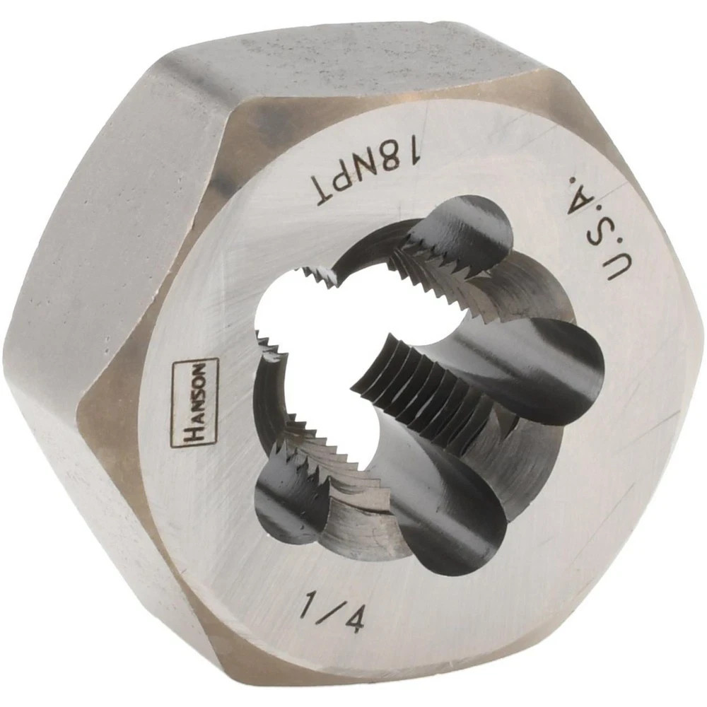 Irwin Hanson 7403 1/4″- 18 NPT HRT 1 Hex Pipe Die Nut Carbon Steel USA
