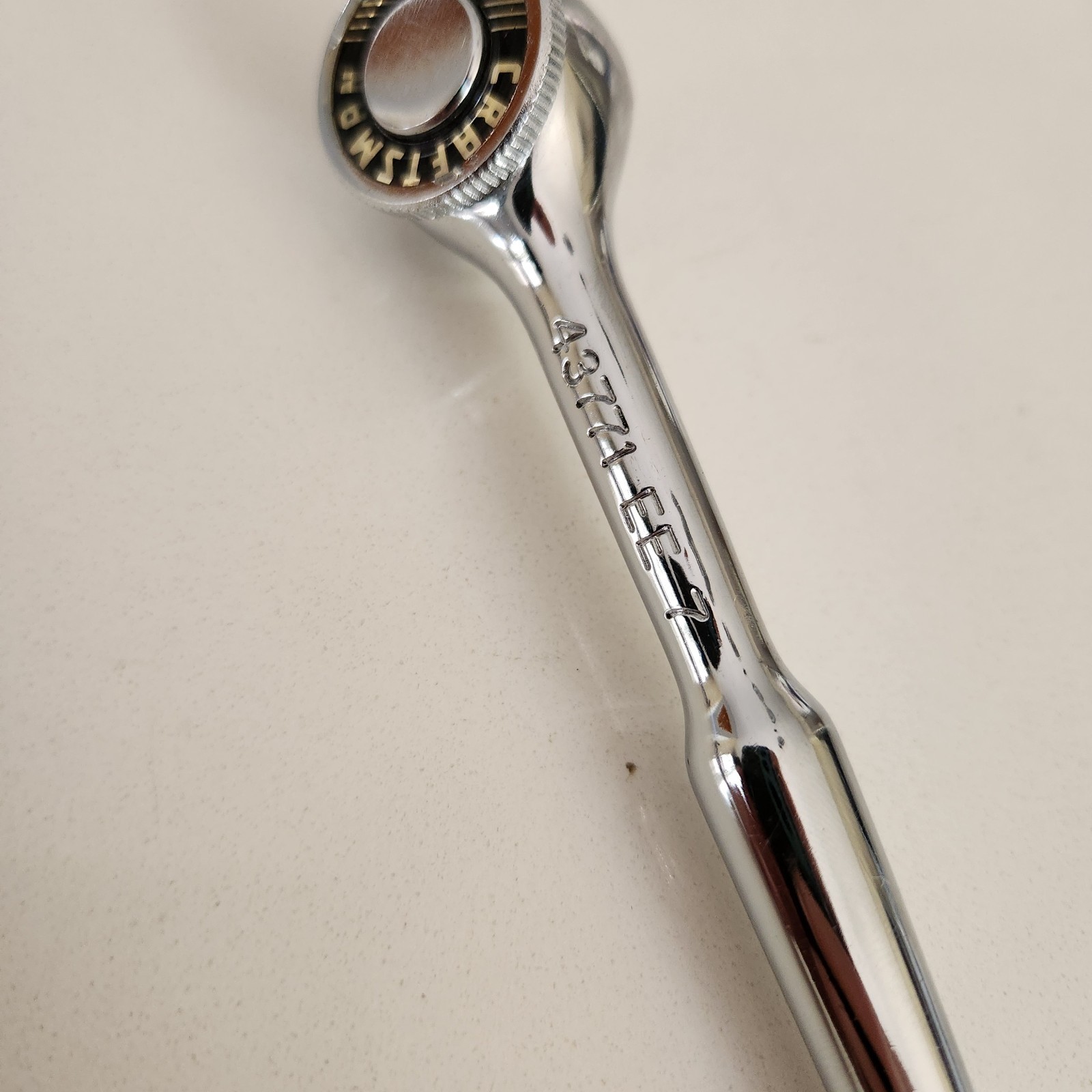 Vintage Craftsman 43771 EE 7 1/4″ Inch Drive Chrome Ratchet Thumb Wheel NICE!