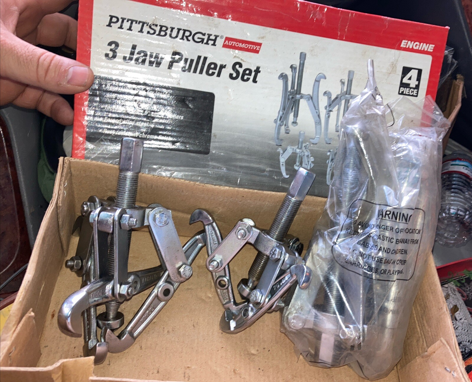 PITTSBURGH Three Jaw Puller Set 3″ 4″ 6″ inch drop forged (missing 8” Puller)