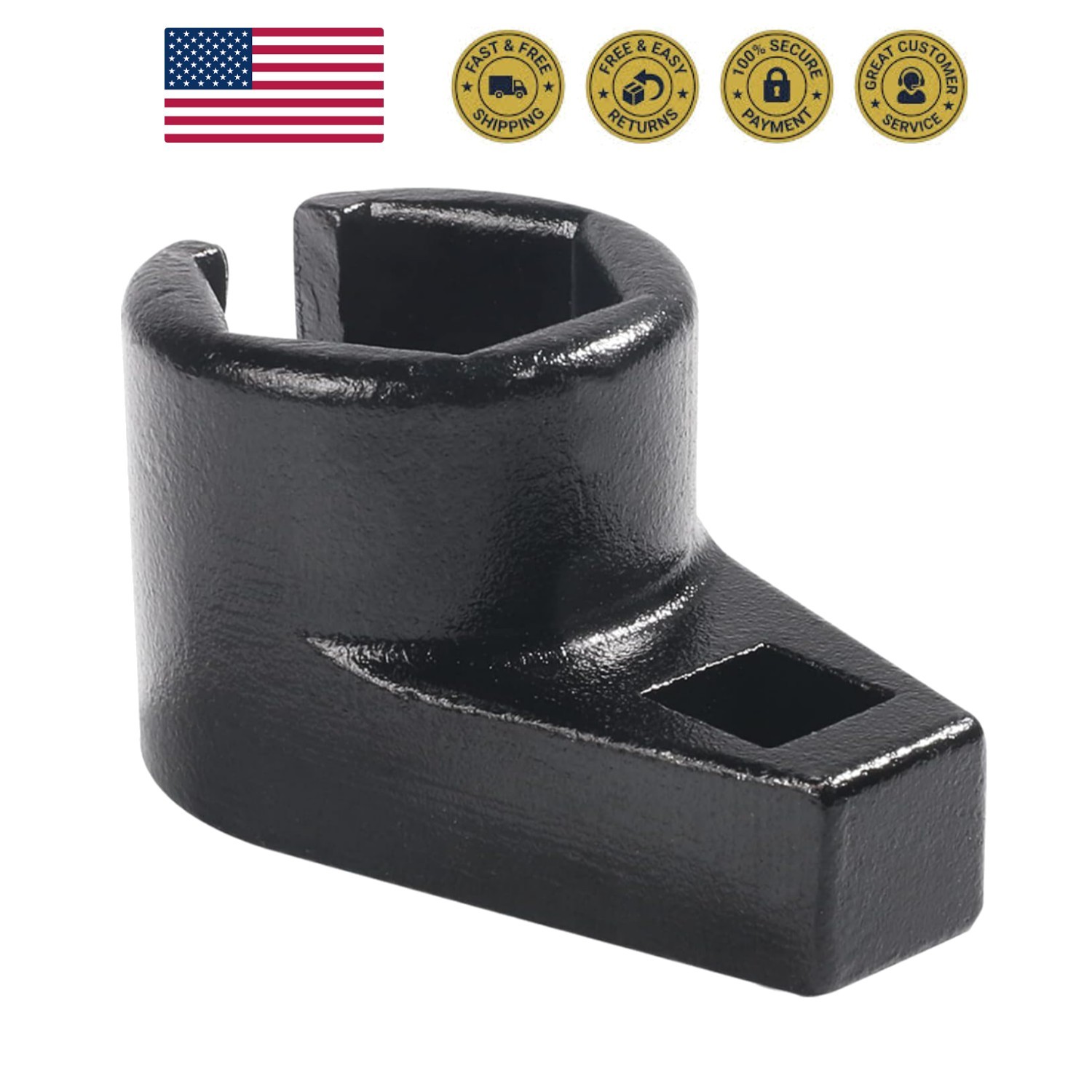 3/8-Inch Drive by 7/8-Inch Offset Oxygen Sensor Socket,Universal Low Profile …