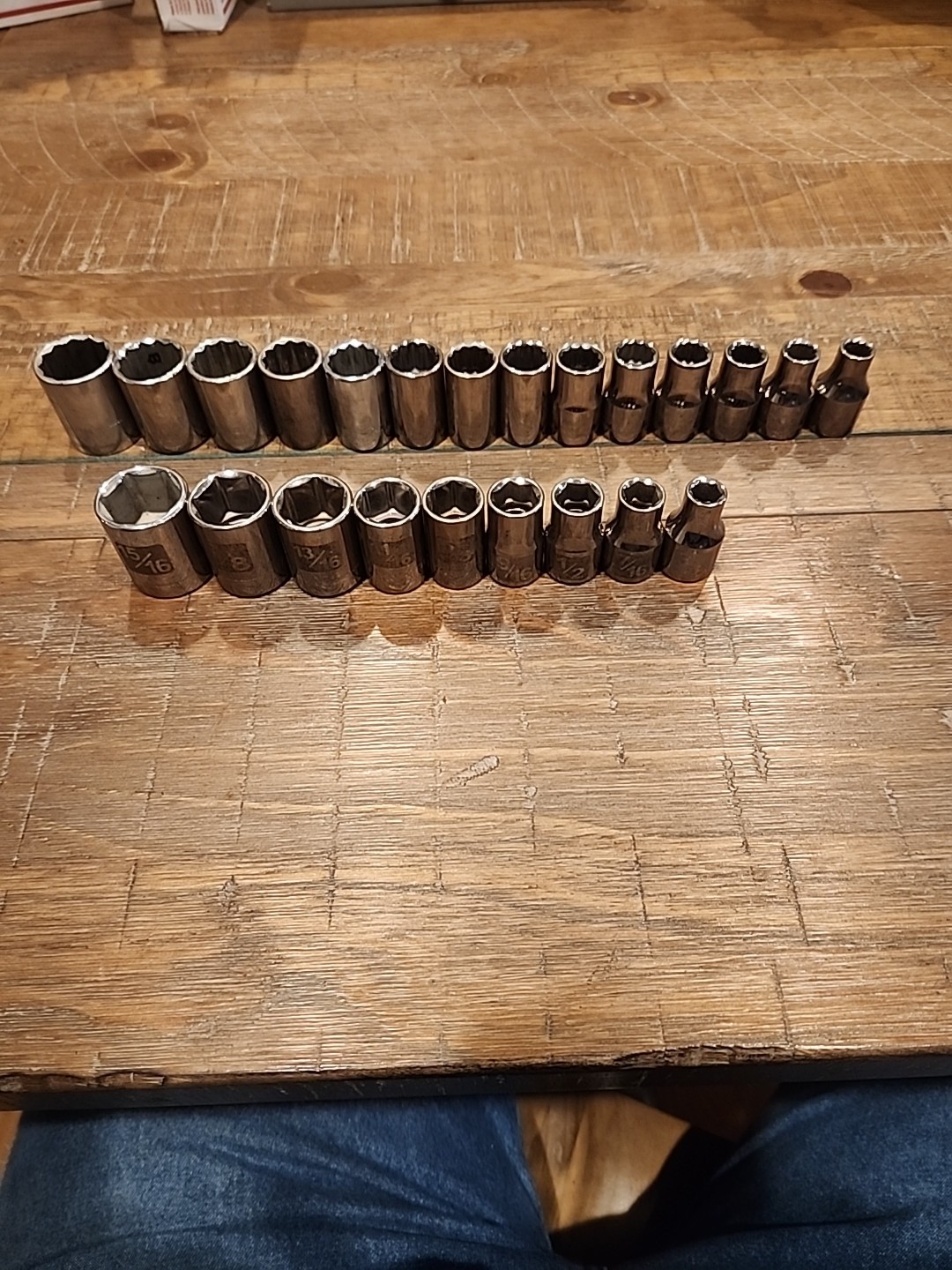 *USA CRAFTSMAN METRIC AND SAE 1/2″ DRIVE SETS 6 POINT AND 12 POINT 23PCS