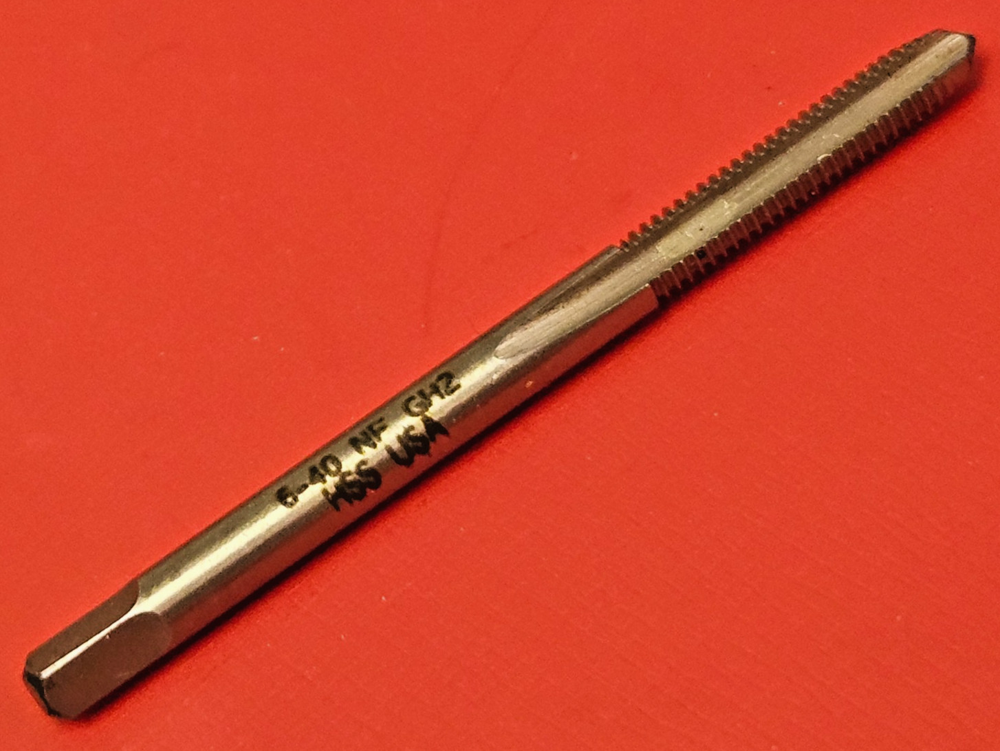 6-40 3 FL Bottom NF Hand Tap Irwin Hanson Model 1220 ZR USA Carbon steel