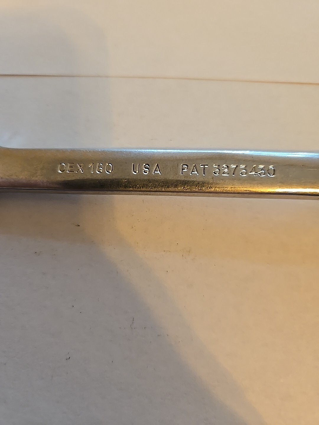 Snap On 9/16″ 12PT Short Chrome Combination Wrench OEX180