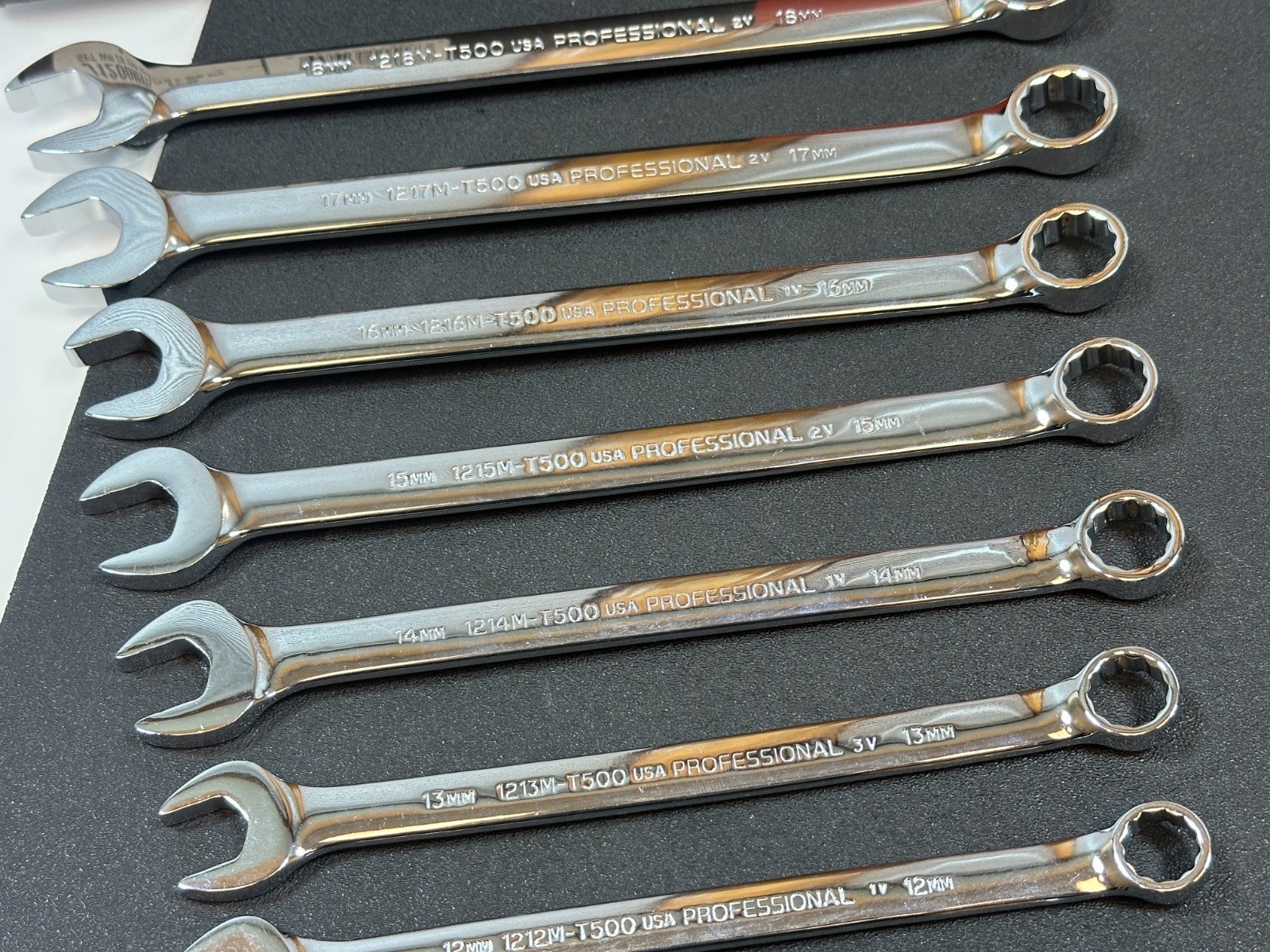 NEW PROTO Professional USA 9pc Metric 10mm-18mm ANTI-SLIP Combination Wrench Set