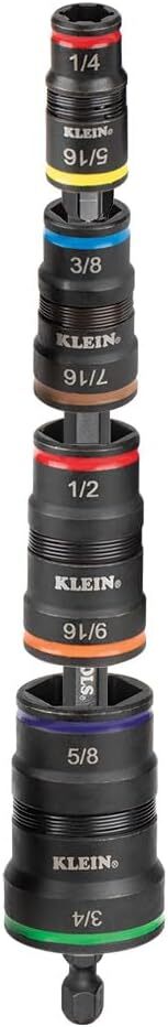 32934 Impact Driver, 9-in-1 SAE Impact Socket Set, 4 Flip Sockets with 8 Hex Dri