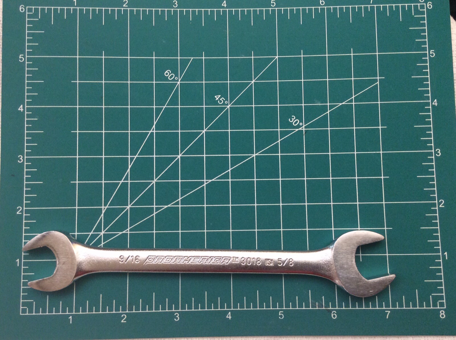 PROAMERICA 3018 DOUBLE OPEN END WRENCH 9/16 x 5/8 INCH NEW USA GOVT SURPLUS