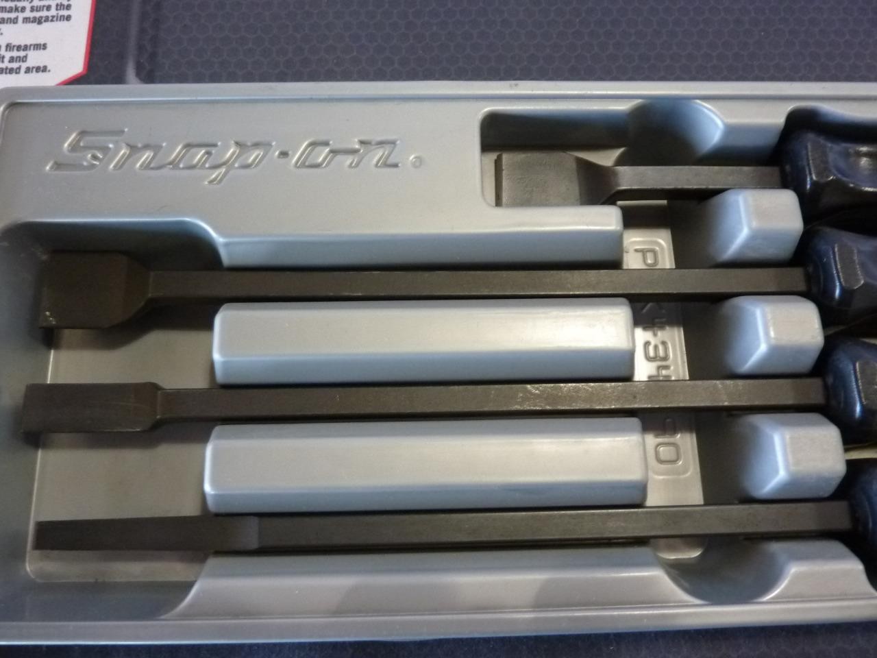 Snap-on Tools USA Classic Black Handled Rigid Carbon/Gasket Scraper 4 Pcs. Set