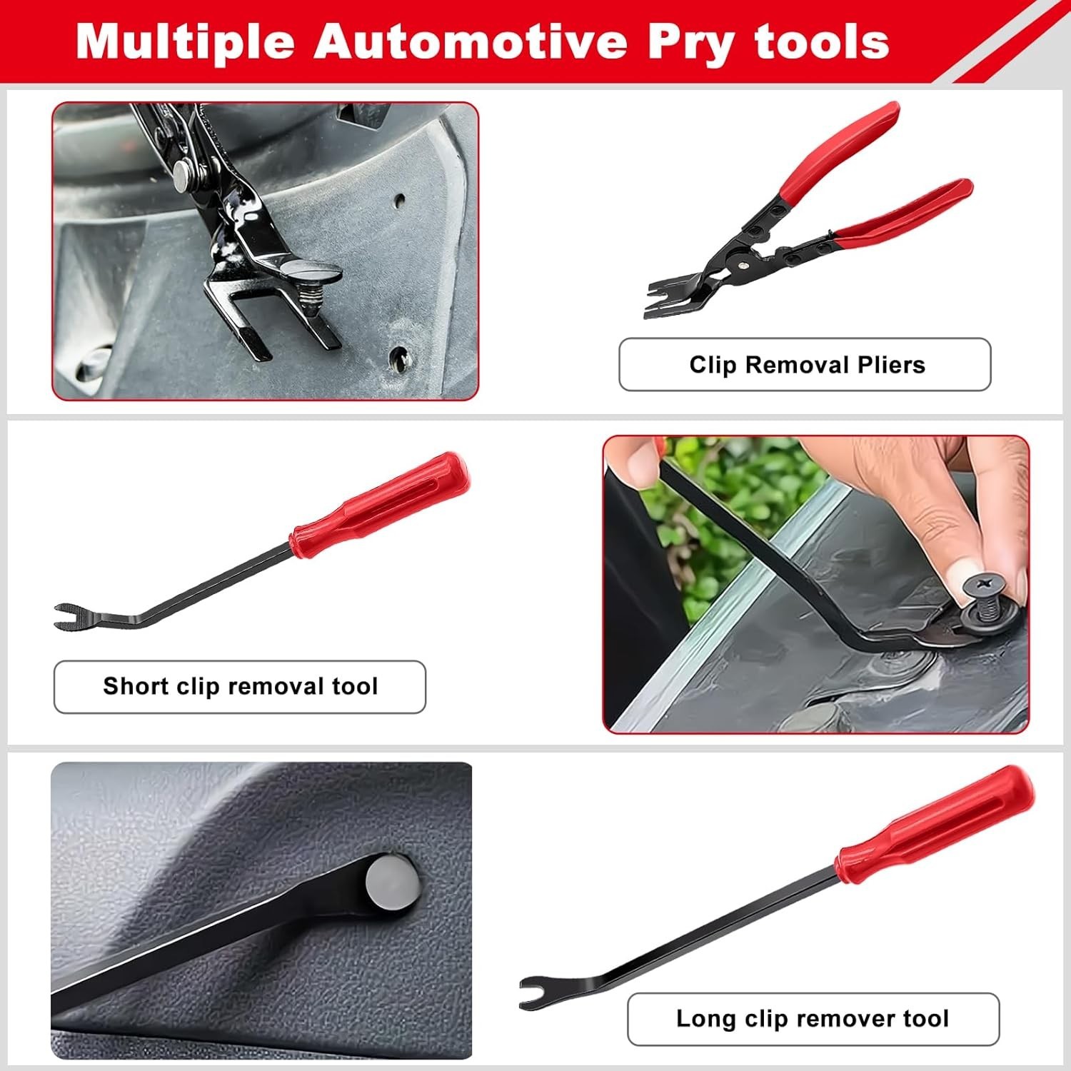 Ergonomic 3-Piece Fastener Removal Tool Set for Automotive and Bike Maintenance
