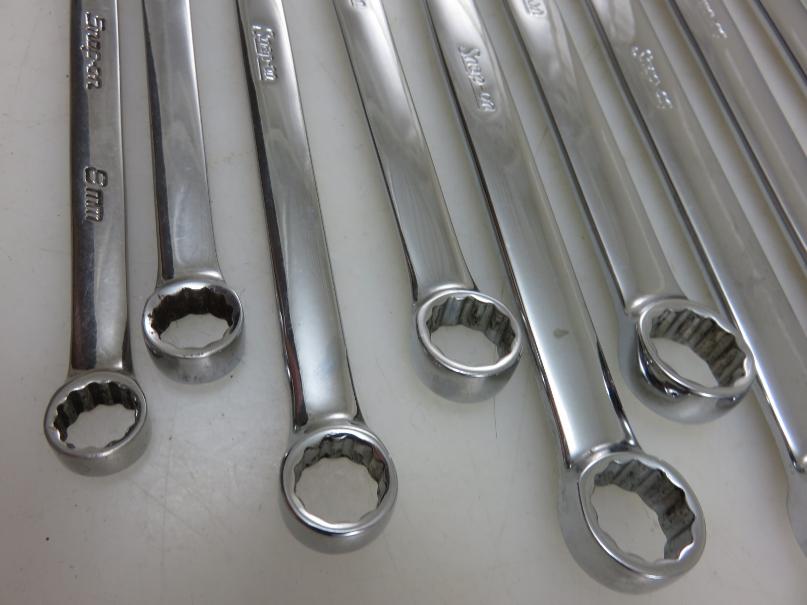 Snap-On METRIC OEXM Series Combination Wrench 18pc Set 8mm-24mm + 26mm