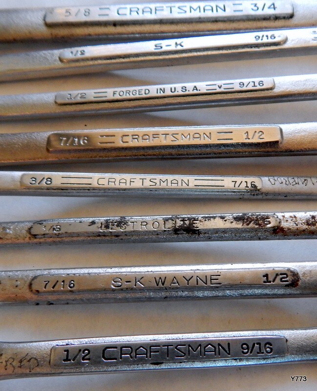 9 PCS Mixed Lot 12-Point SAE Box Wrenches