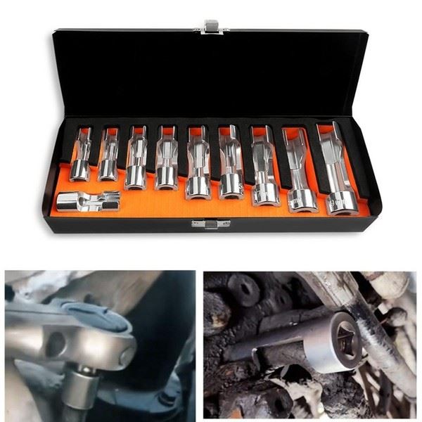 Diesel Injector Socket Wrench Set 38inch Drive with Chrome Vanadium Steel