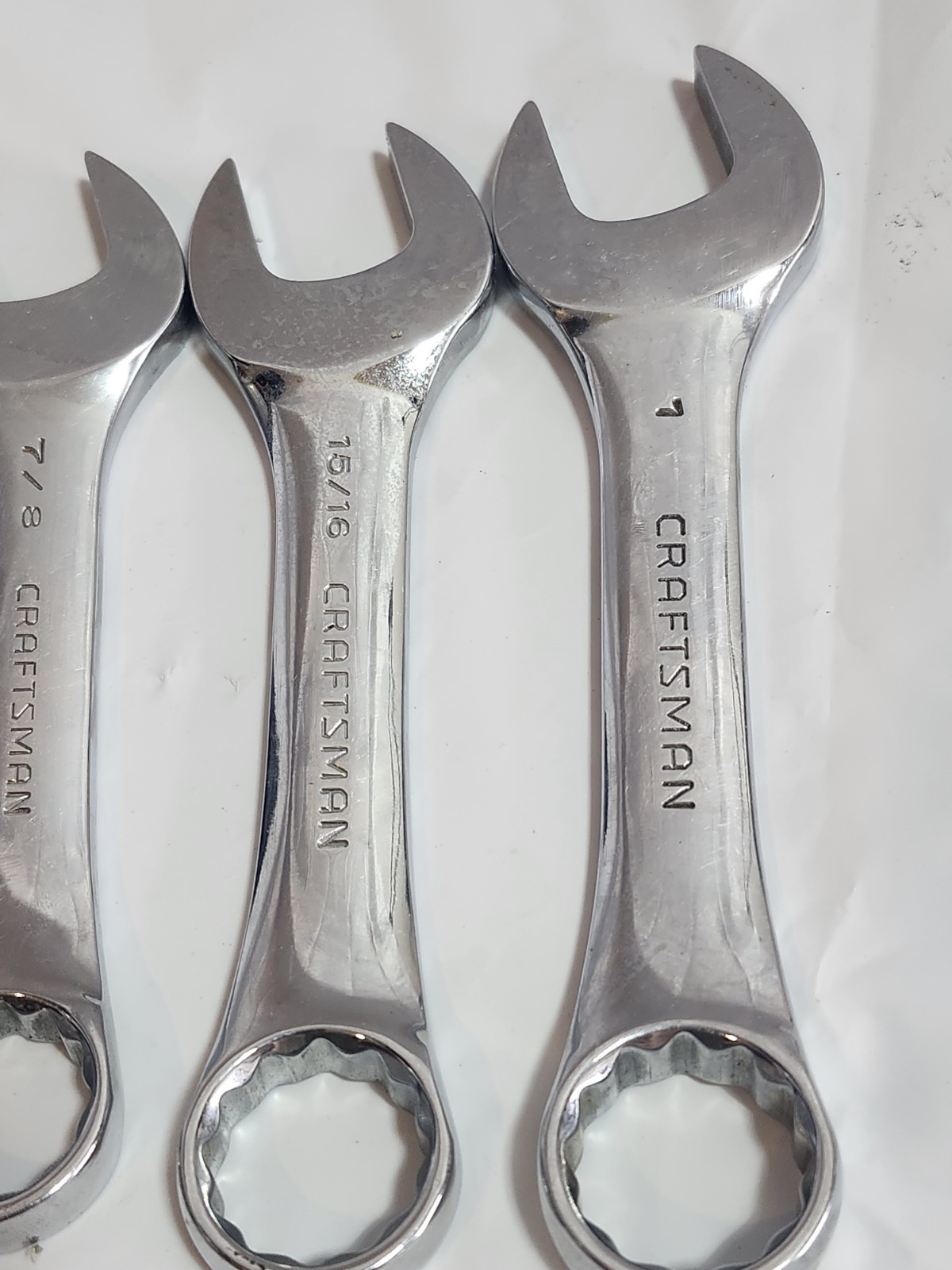 Craftsman 11-Piece SAE Stubby Combination -K- Series Wrench Set Polished Finish