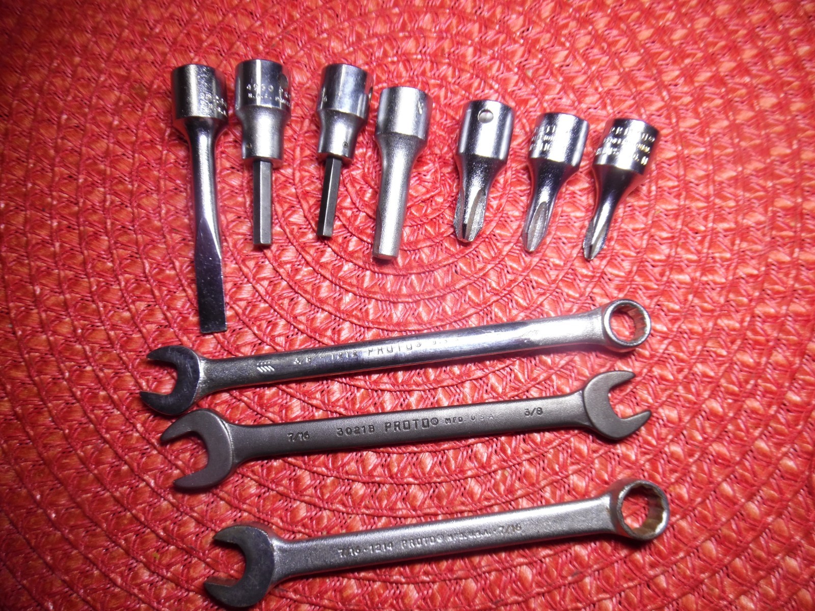 Proto 3/8 5240 Flat 1 2 3 Phillips Screwdrivers Socket 37 4990 Allen & Wrenches