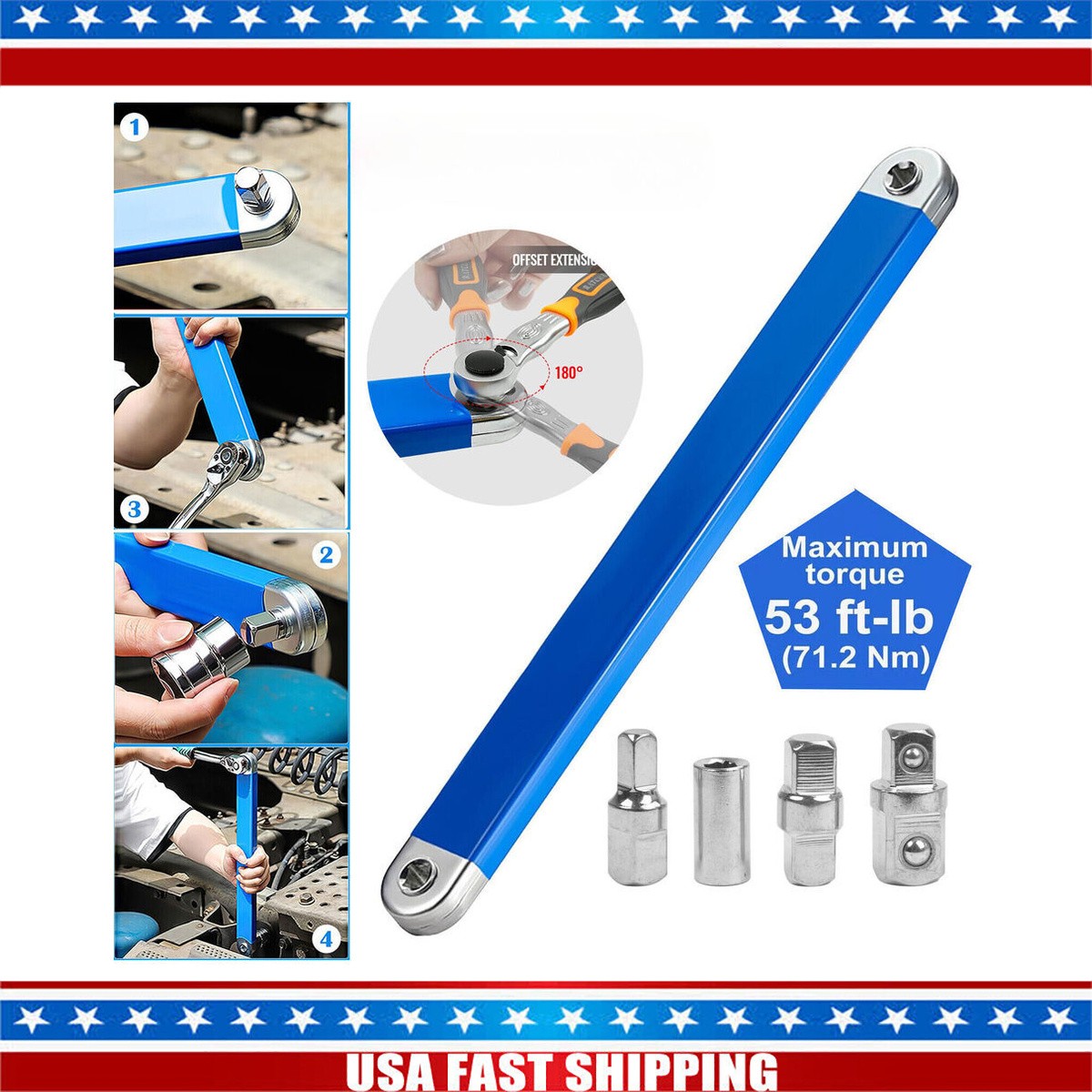 extension wrench set tight reach extension offset extension wrench