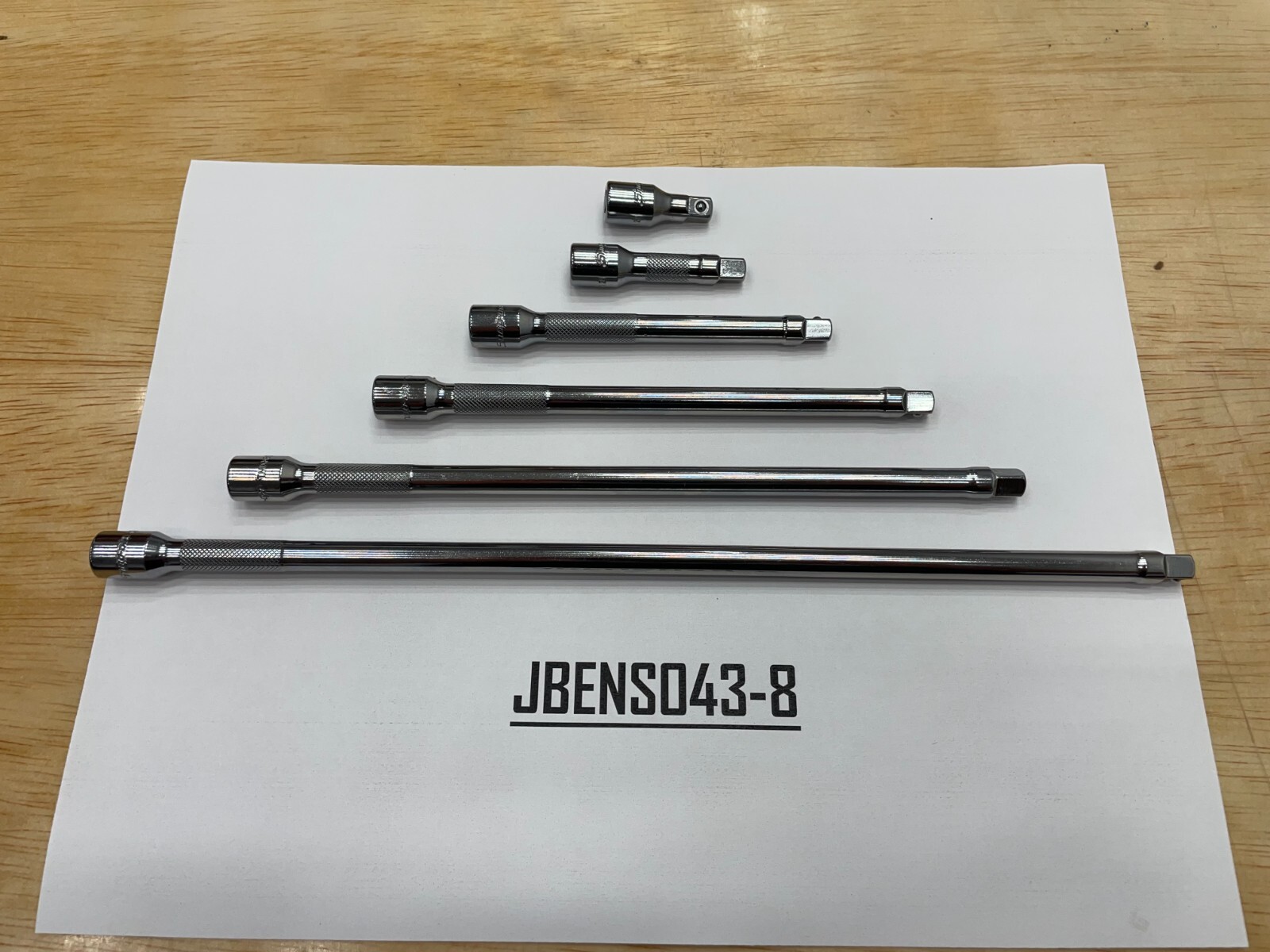 Snap-On Tools USA NEW 6pc 1/4″ Drive Chrome Knurled Socket Extension Set 106BTMX
