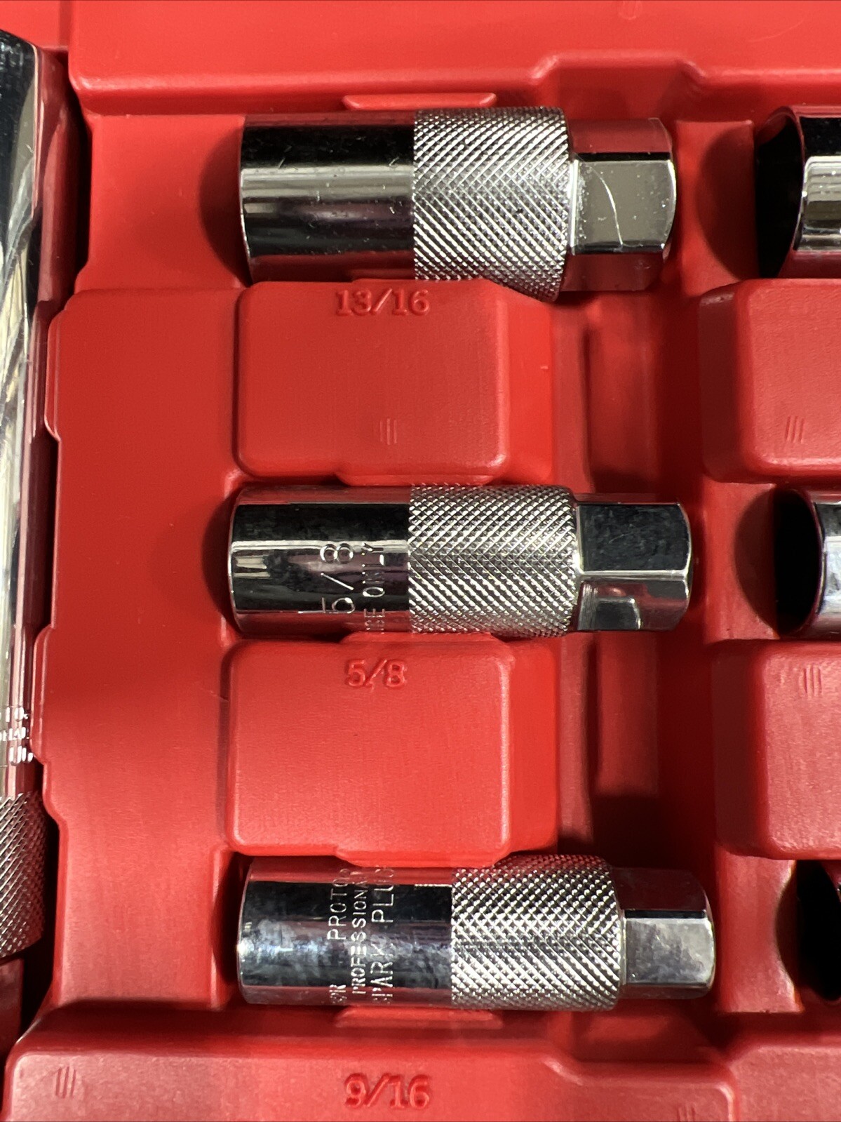 Proto 9pc Spark Plug Socket Set 9/16″, 5/8″, 13/16″ 3/8” Drive JFP9SET NEW