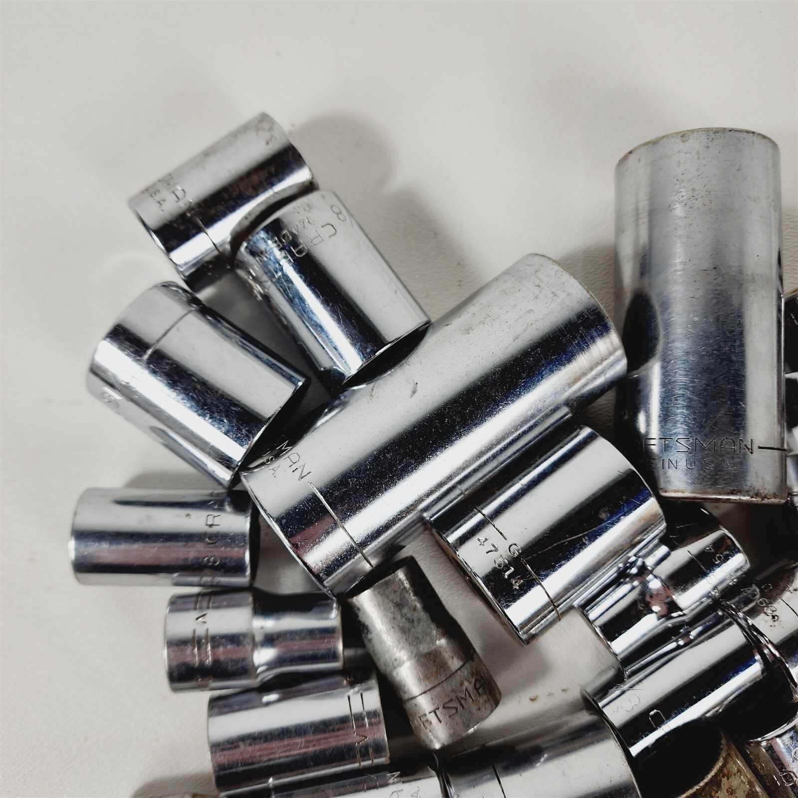 50 pcs – Craftsman 1/2 Drive Socket Ratchet Lot – 9.5 lbs