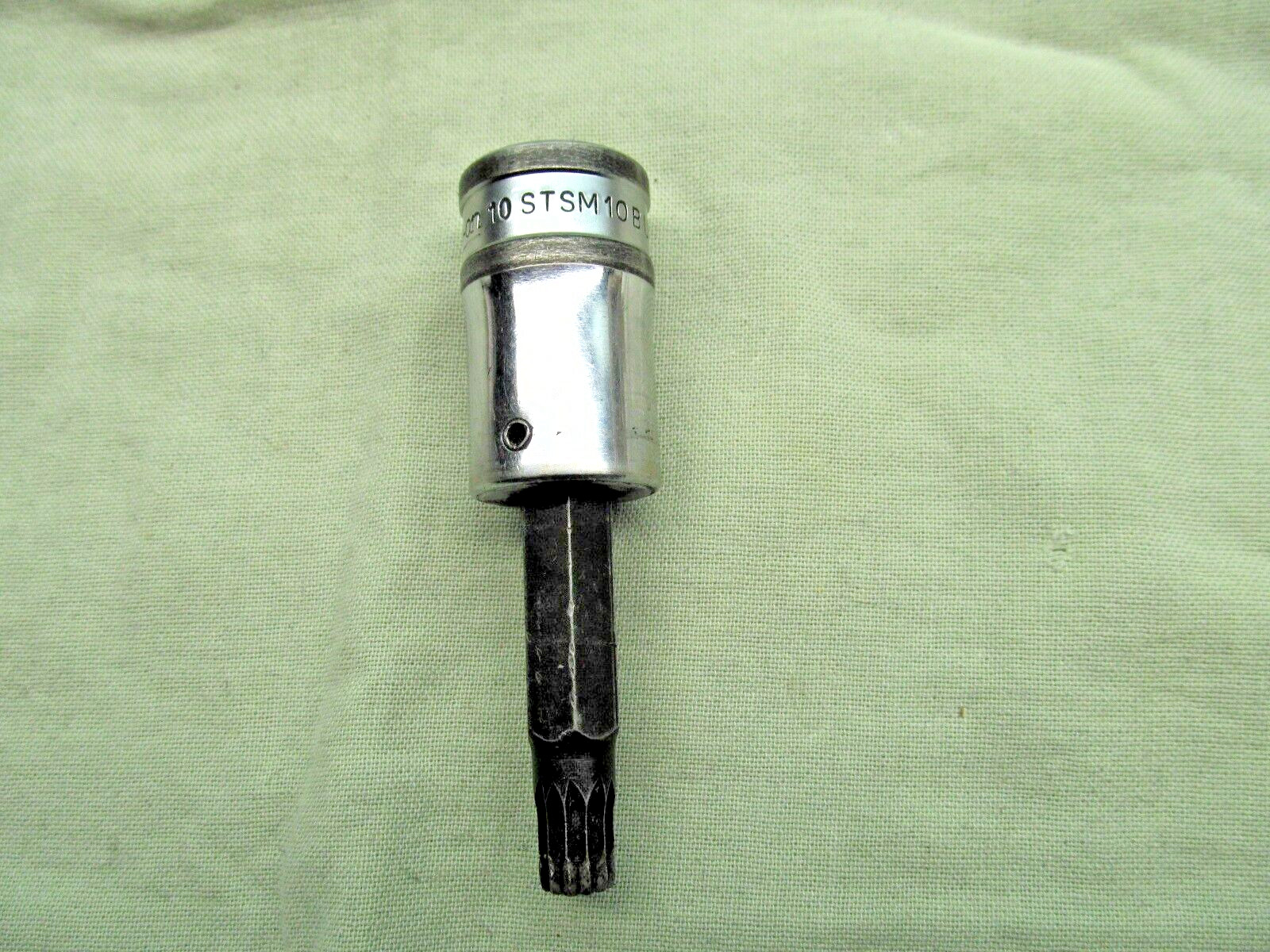 Vtg Snap-on STSM10B 1/2″ Dr 10mm Triple Square Long Torx Bit Driver Socket USA