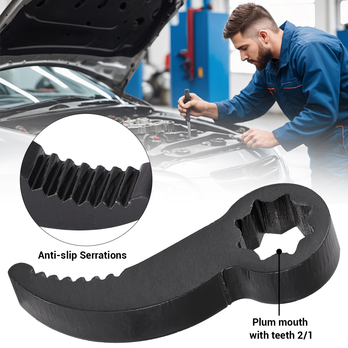 Pry Bar Wrench Adapter Head Crowbar Adapter 1/2″ 3/8″ Ratchet Car Repairing Tool