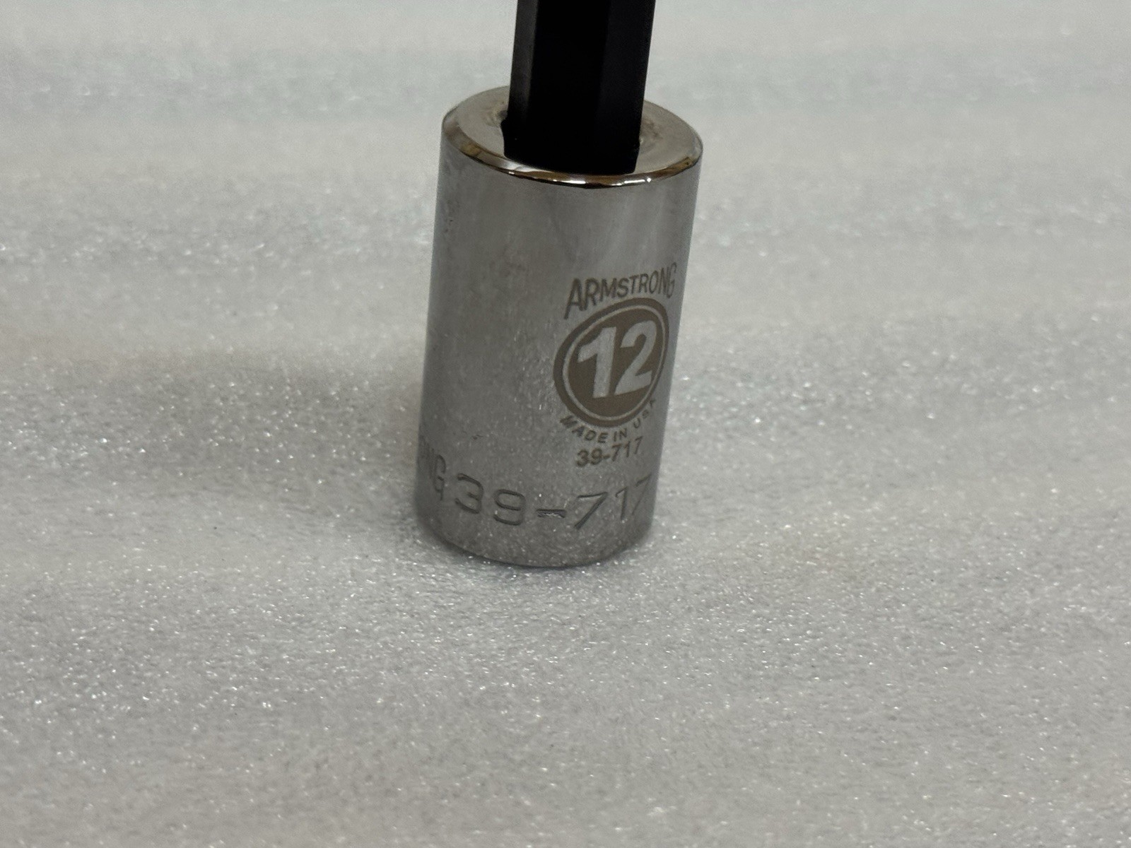 Armstrong 12MM 1/2” Drive Socket Hex Key Bit 3 Inches Tall MADE IN USA # 39-717