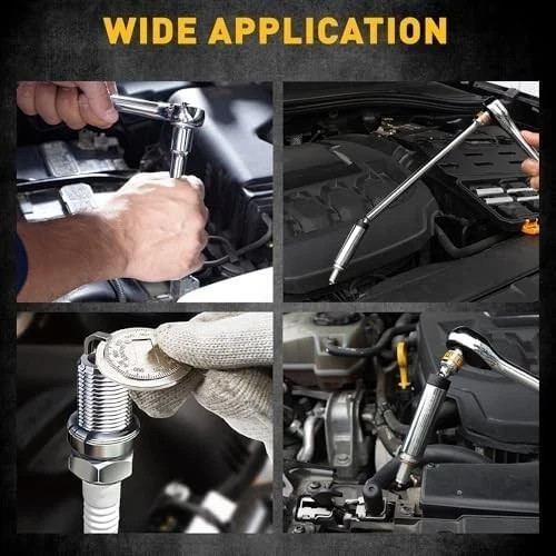 ELEAD 8-Piece 3/8″ Drive Magnetic Swivel Spark Plug Socket Set, 5/8″, 9/16″, 14m