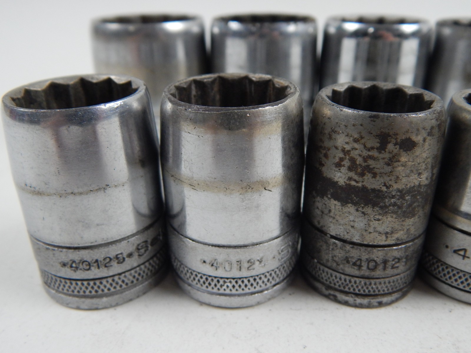 SK Tools Knurled 1/2″ Drive 12pc Shallow Chrome Socket Set 9/16″ to 1-1/4″