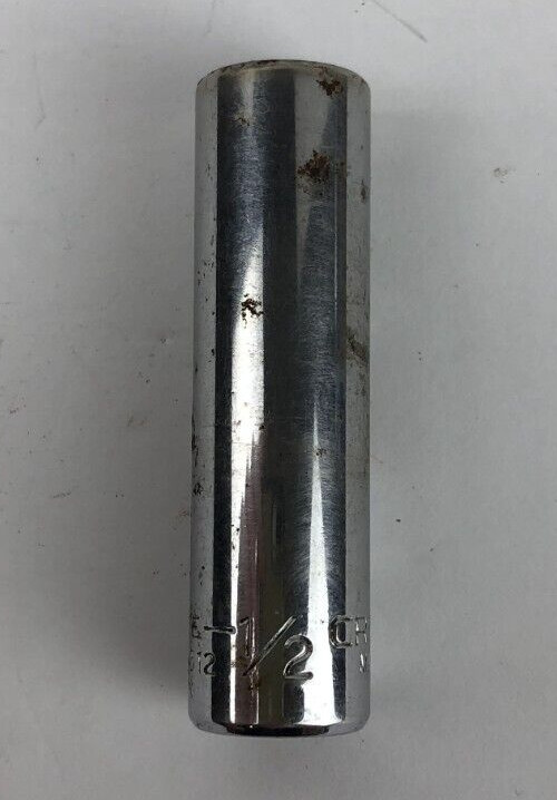 Craftsman 1/2″ 12 Point 3/8″ Drive Deep Socket EE 43312 Made In USA