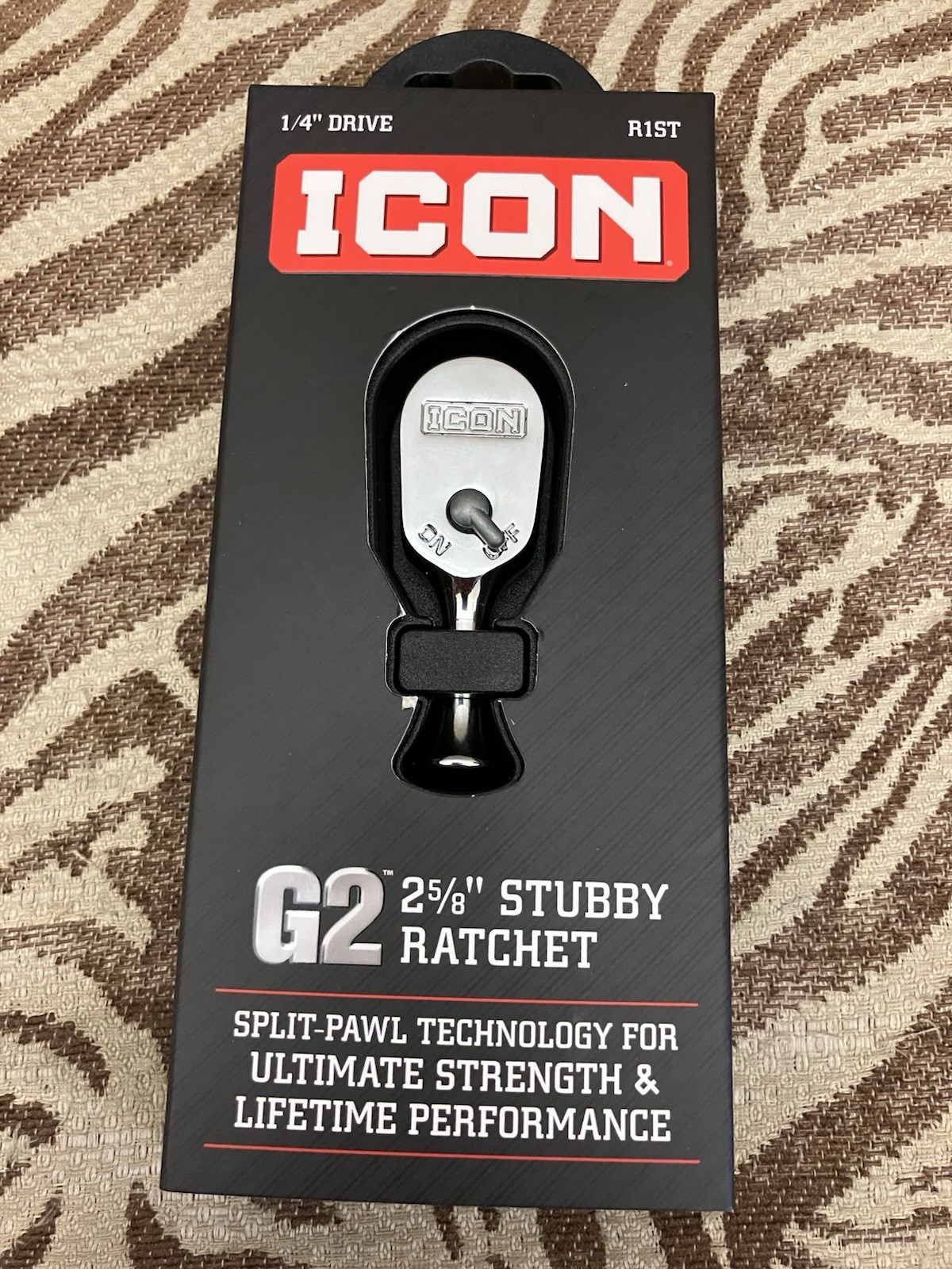 Icon R1ST G2 1/4″ Drive Stubby Ratchet 70449 NIB