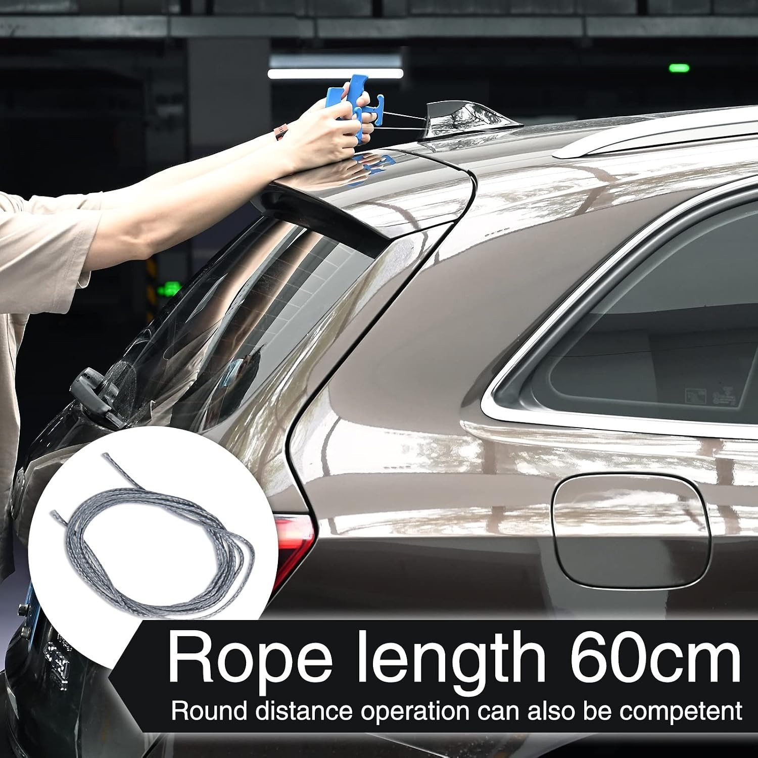 PlateLine Car Emblem Removal Tool Set with 5Pcs Replacement Cords – Ergonomic