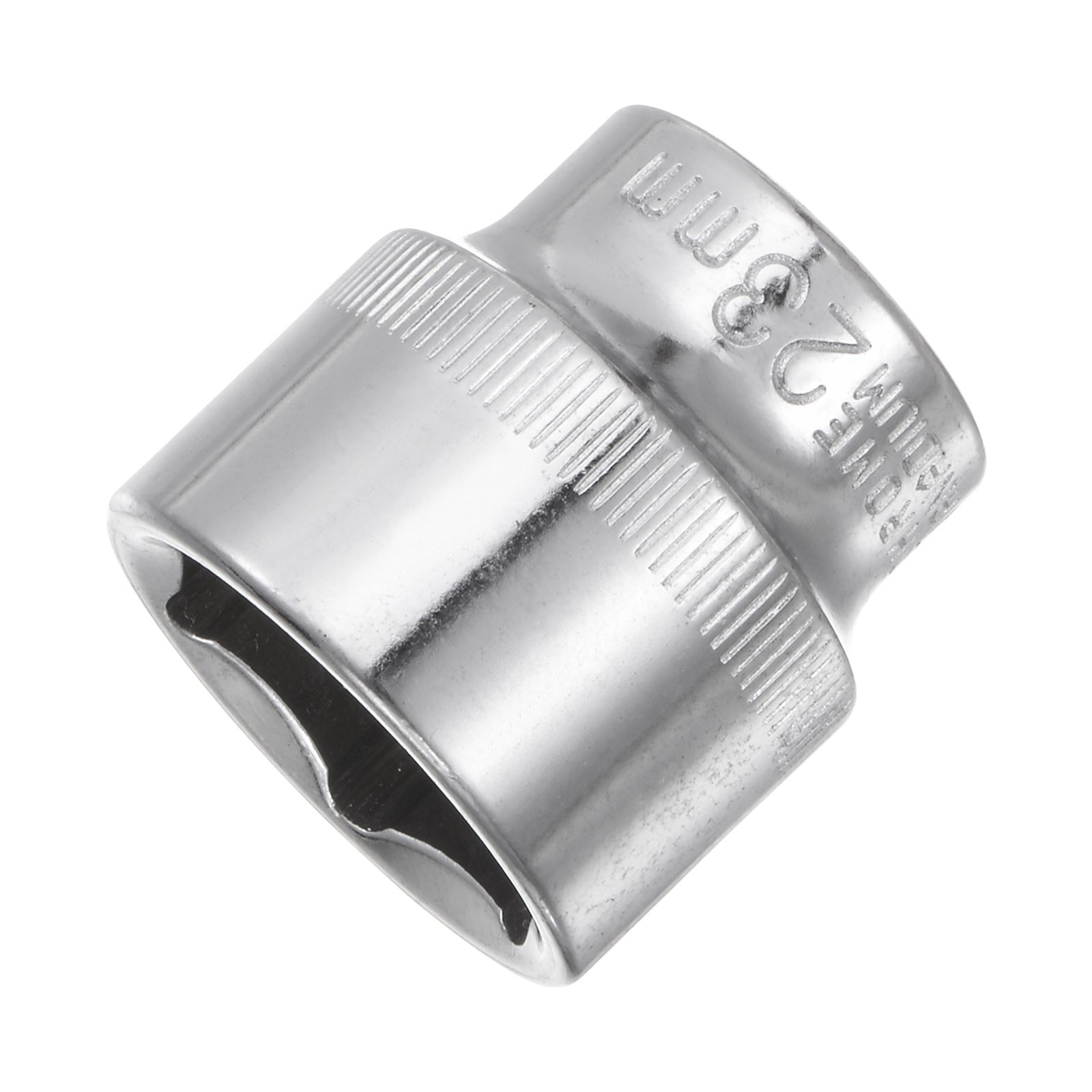 6-Point Shallow Socket 3/8″ Drive 23mm Cr-V Metric Socket