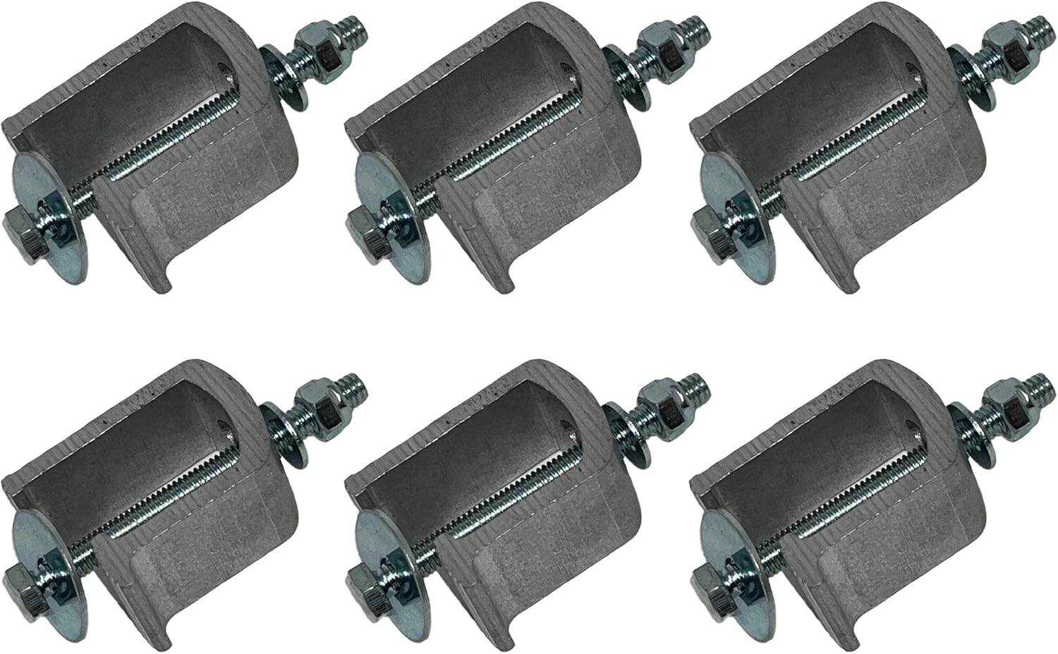 G-7 Clamps with Drill Thru Mounting Holes for LEER Truck Caps. Also Silver