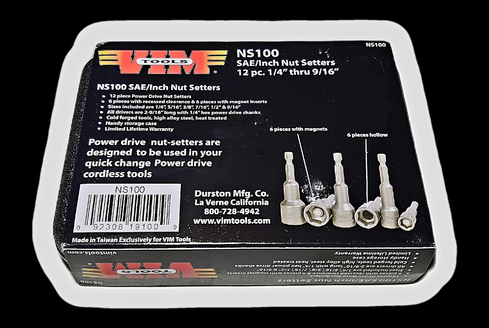 Vim Tools 12pc SAE Nutsetters NS100
