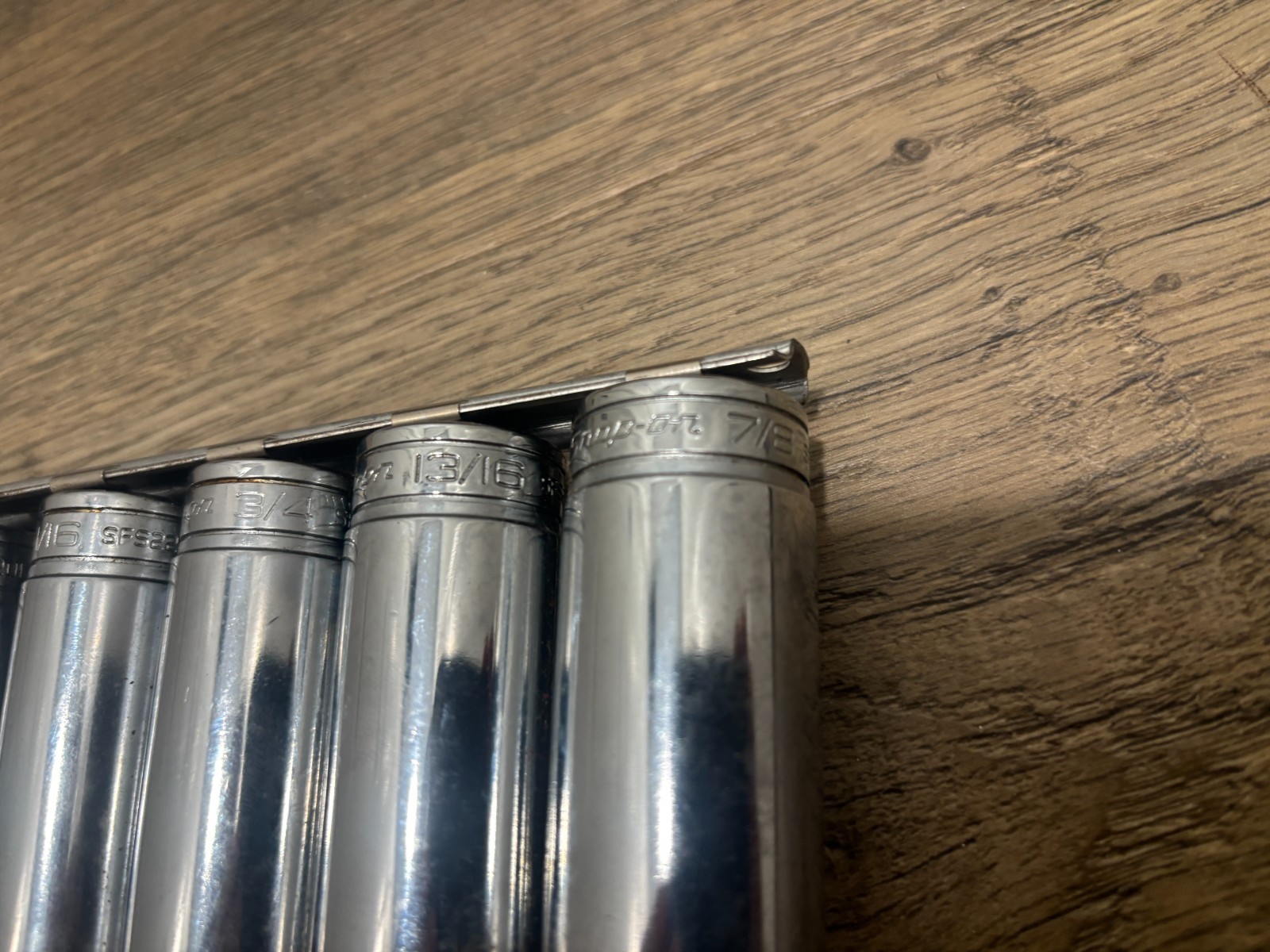 Snap On 11pc ¼” – 7/8” deep well ½” drive socket set. FREE S &H!
