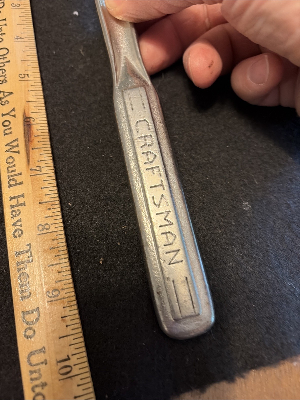Vintage Craftsman Flying V 1/2” Drive Ratchet, 10” Long, Fully Functional Oiler