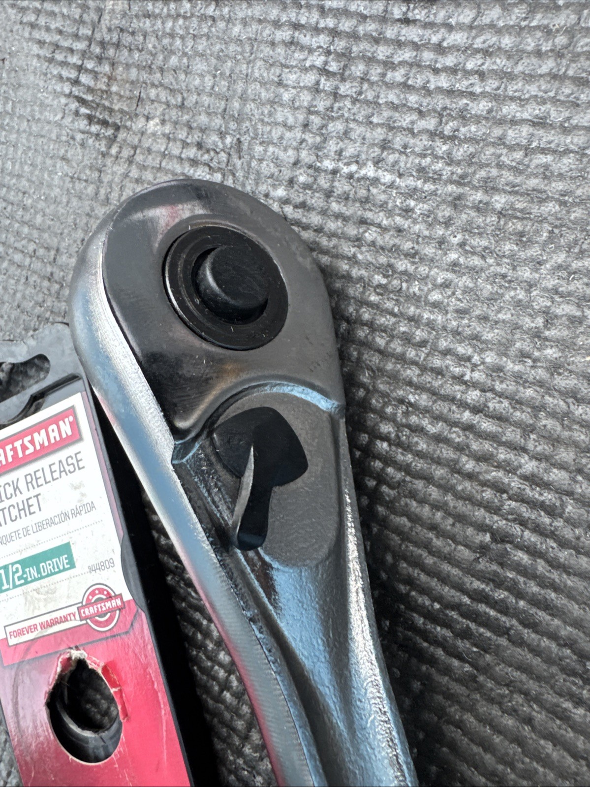 Sexy Sears Craftsman USA Nos 1/2” Drive Quick Release Ratchet 44809 On Hang Tag
