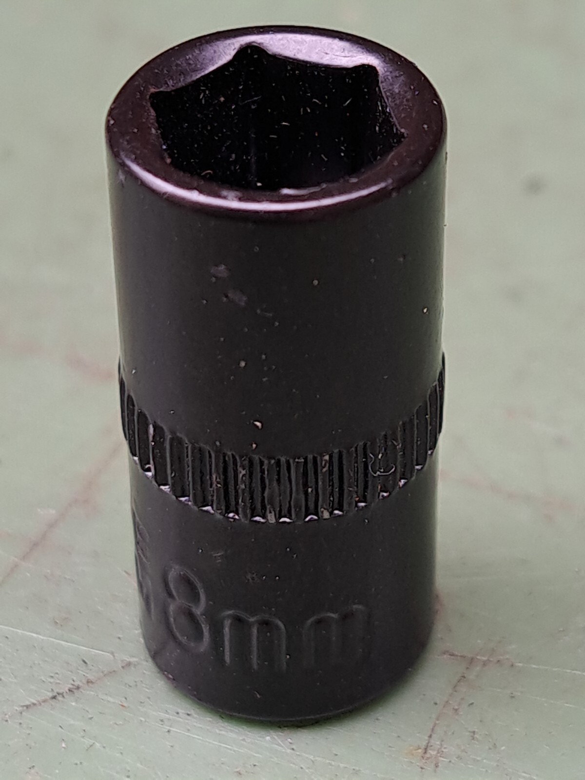 8mm 1/4 Black Chrome Vanadium Socket Metric