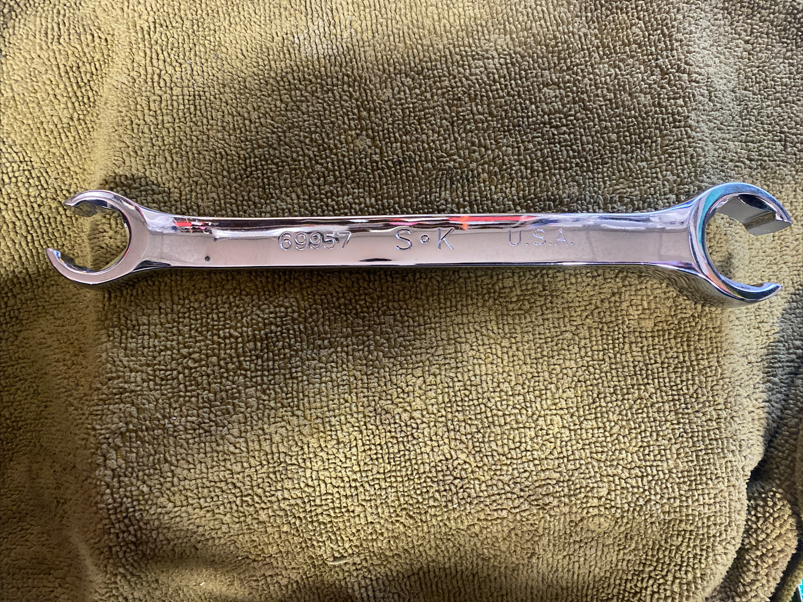 SK Tools, 3/4″ x 1″ Flare Nut Double end Line Wrench 6 PT. Part #69957 – USA