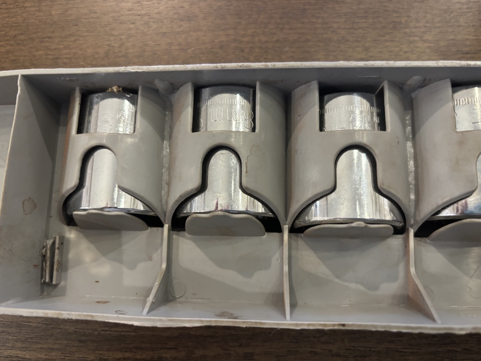Sears Craftsman USA 1/2” Drive 6pc Metric Easy Read Socket Set 27-36mm 34575