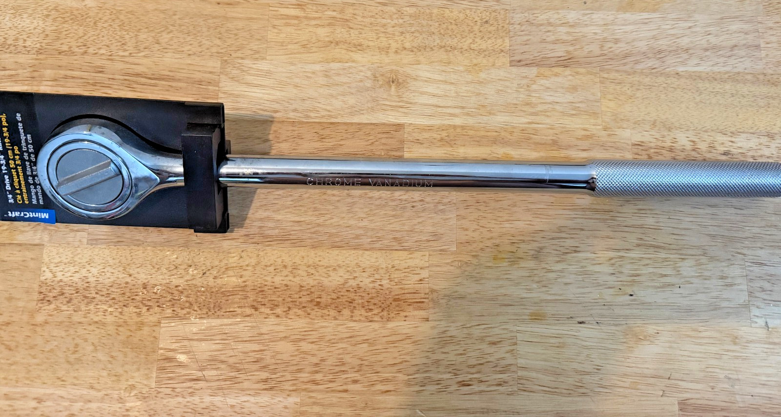 3/4 Inch Drive Ratchet Wrench ***NEW W/TAG*** Chrome 19.75″ long